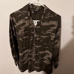 camo button up